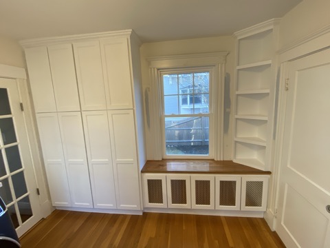 Built-ins, Trim Carpentry, Kitchen Carpentry, Beverly MA, Swampscott MA, Marblehead MA, Salem MA